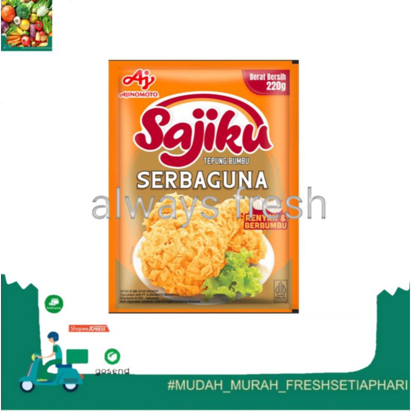 

tepung sajiku serbaguna 200g - always fresh palembang