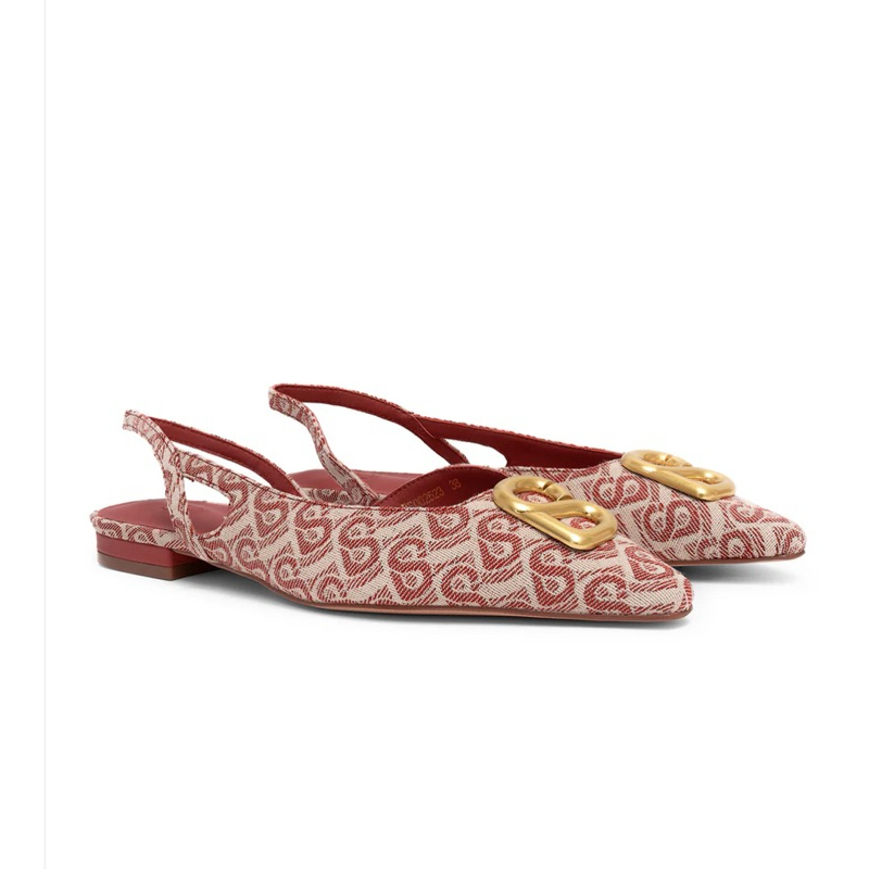 Bimu Slingback Shoes Redwood Buttonscarves