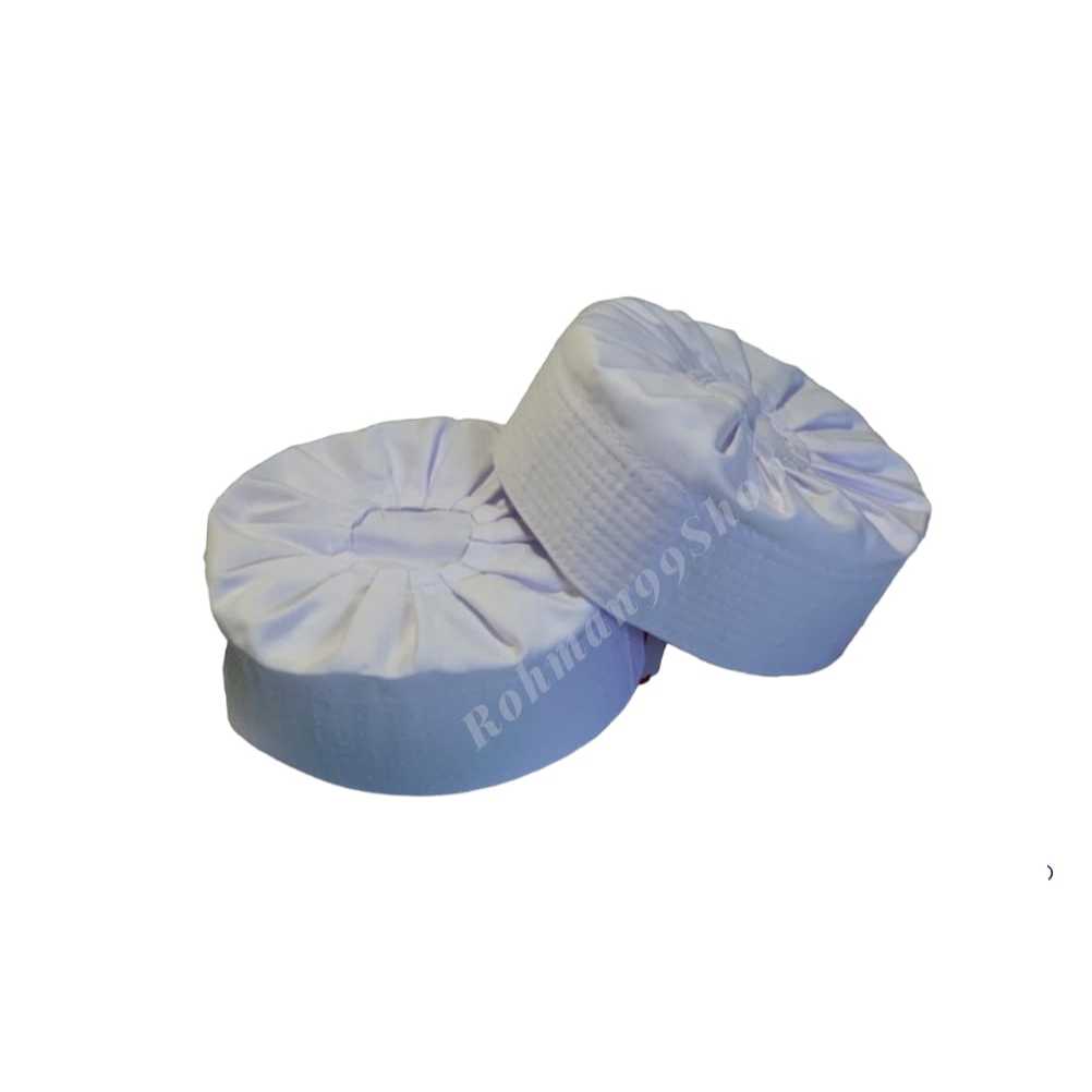 Peci Kopiah Songkok Ijazi Rempel Dewasa Suprem Peci Habib Syech Peci Hitam Putih Anak Dewasa