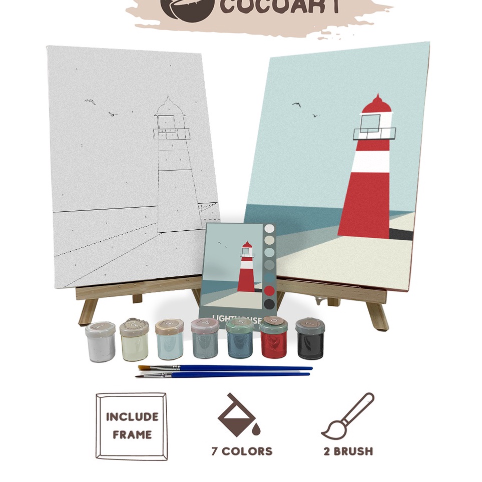 

Diskon Paint By Number Kit Lighthouse Cocoart I Kanvas 3 x 2