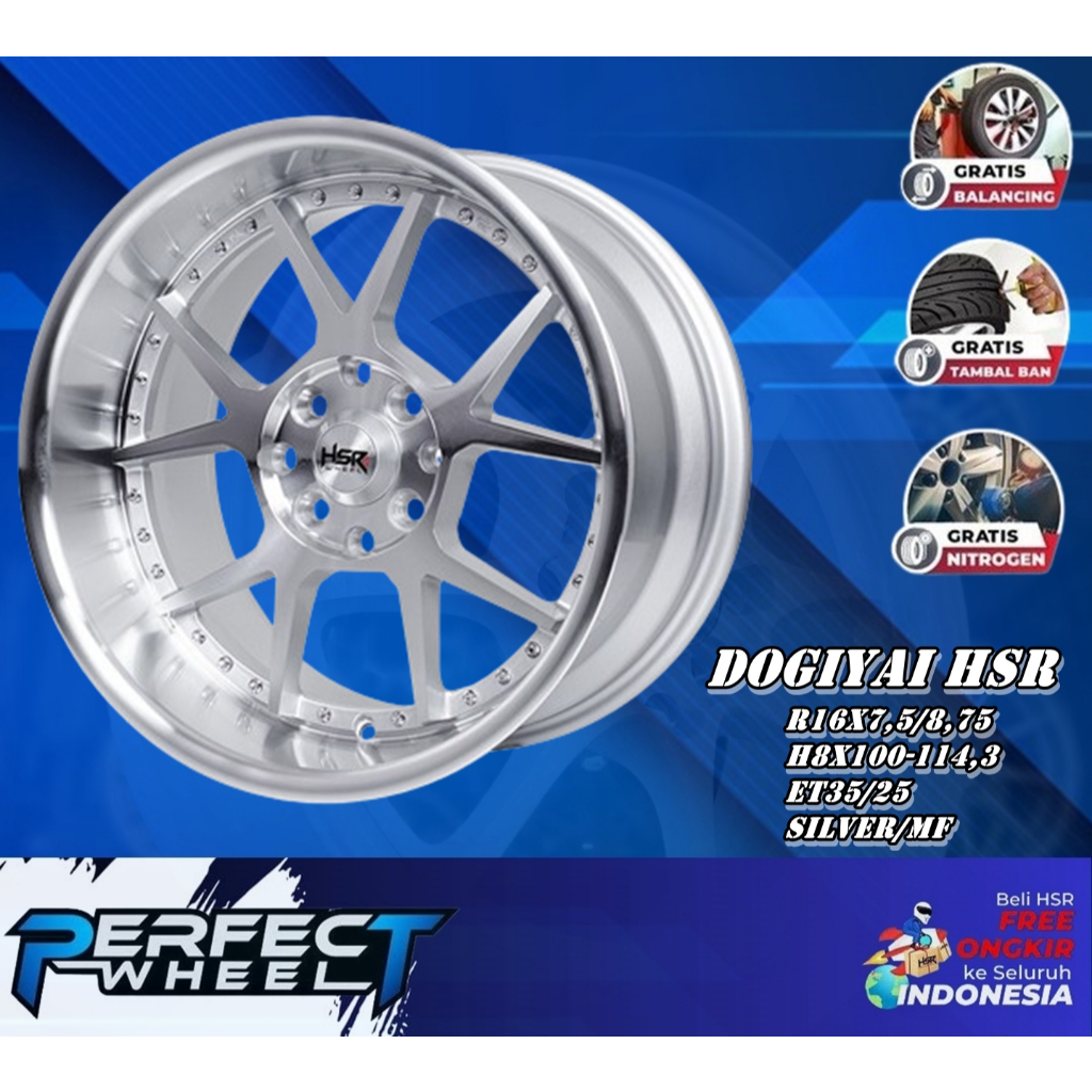 Velg Mobil Racing Ring 16 Hsr Dogiyai Jdm Style Velg Modifikasi Jazz Mobilio Galant Avanza