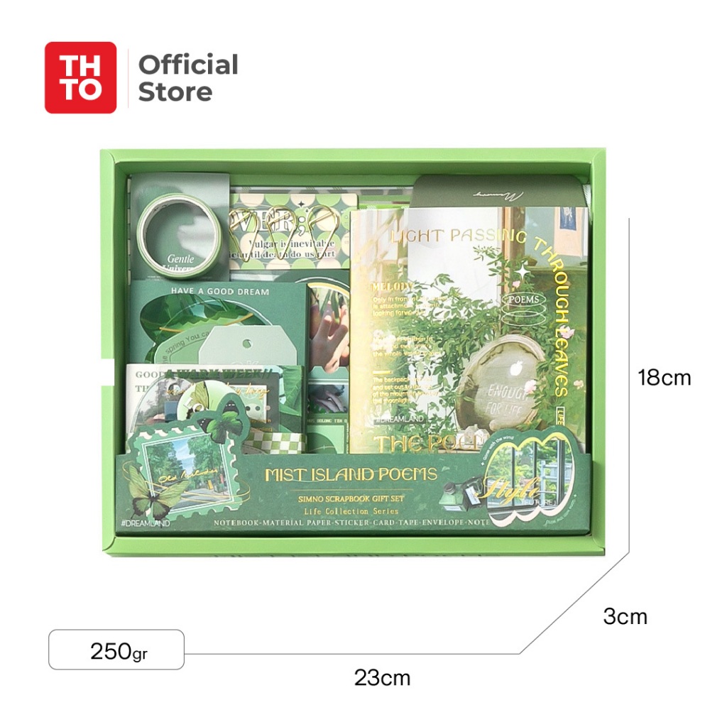 

[Whispers] THTO Set Notebook Creative Simple Gift Hadiah Souvernir Retro Handbook A6 Set Vintage