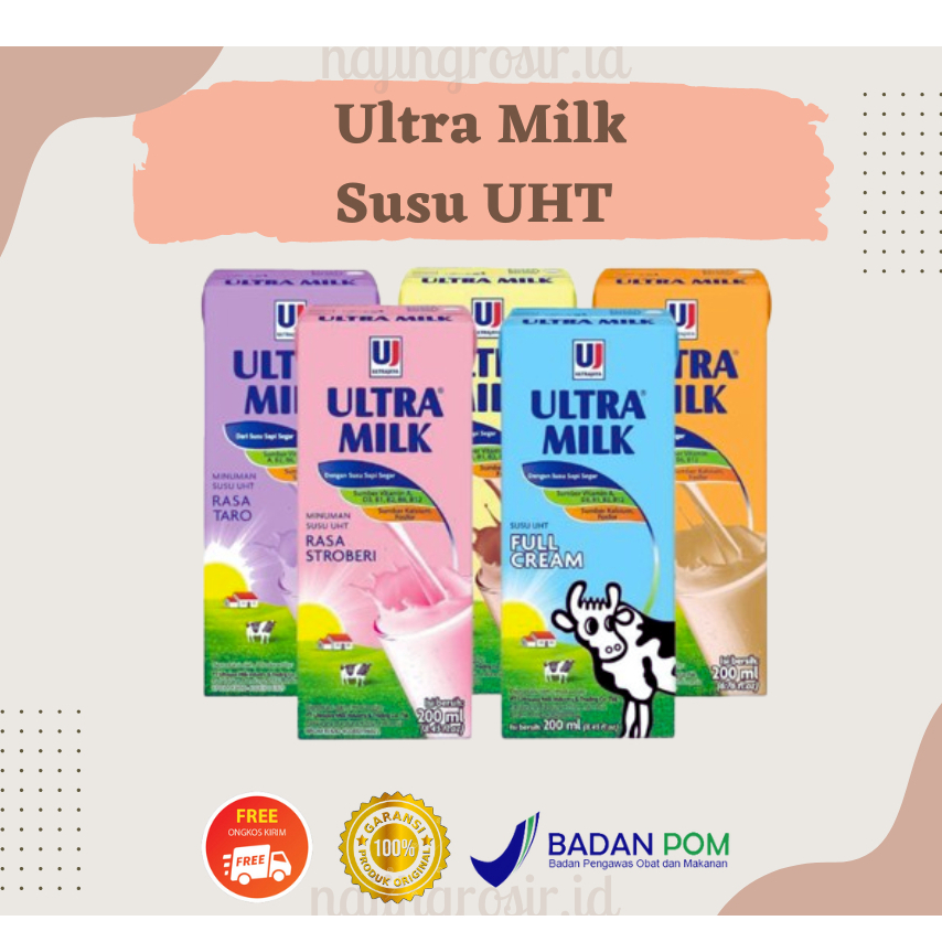 

SUSU ULTRA UHT 200ML STRAWBERRY COKLAT PLAIN
