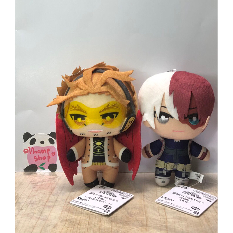 My Hero Academia BNHA Todoroki Shoto & Hawks Tomonui Official Plush anime doll merch