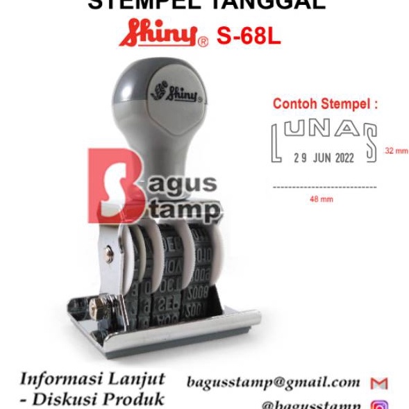 

Mewah Stempel Tanggal Lunas Paid Received Manual Shiny S68P S68L S68R