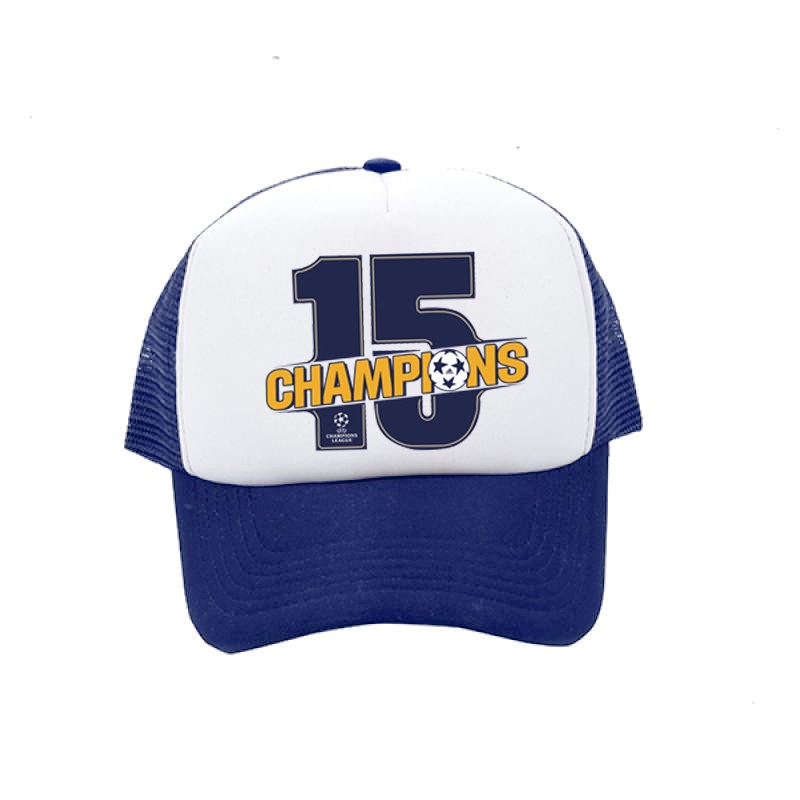 Topi Trucker Real Madrid Juara UCL Champions League 2023 2024 -  Champions 15