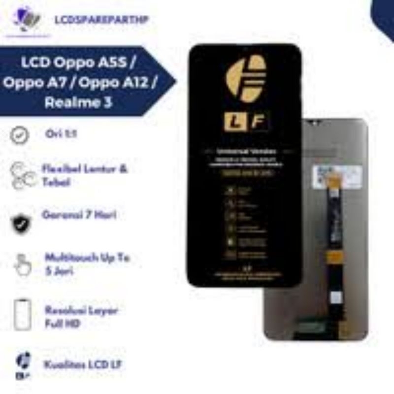 lcd touchscreen oppo a5s a12 a7 realme3 lf original100%