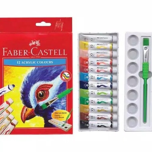 

Cat Acrylic Faber Castell 12 Warna