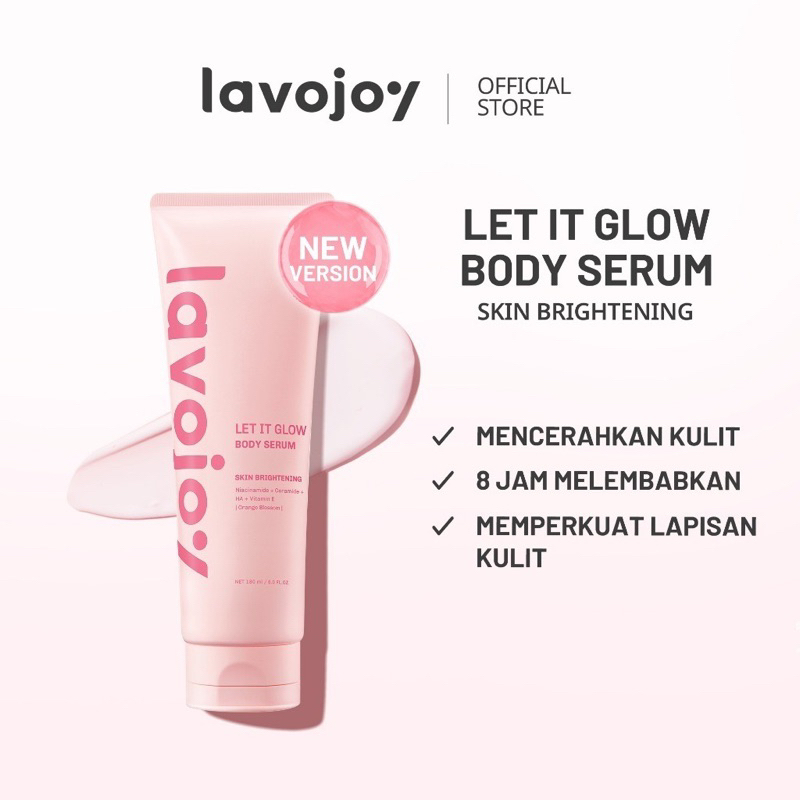 ( READY STOK ) LVJ lavojoy Let It Glow Body Serum Skin Brightening Upgraded Version | Body Lotion un