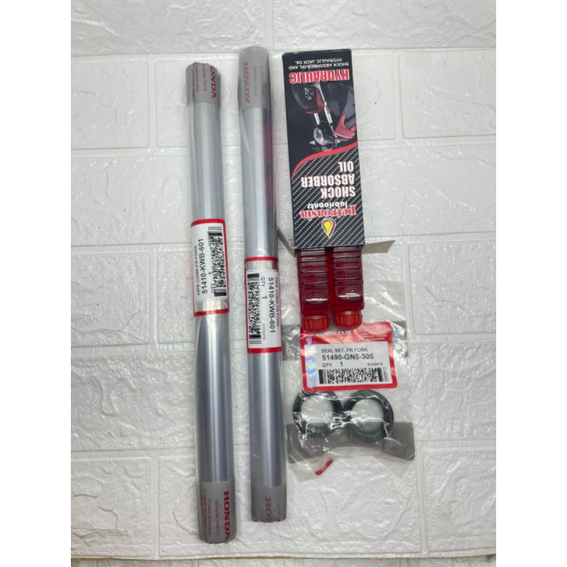 PAKET SHOCK DEPAN KWB(OLI+SEAL+SHOCK) BUAT MOTOR REVO ABSOLUTE-BLADE LAMA-