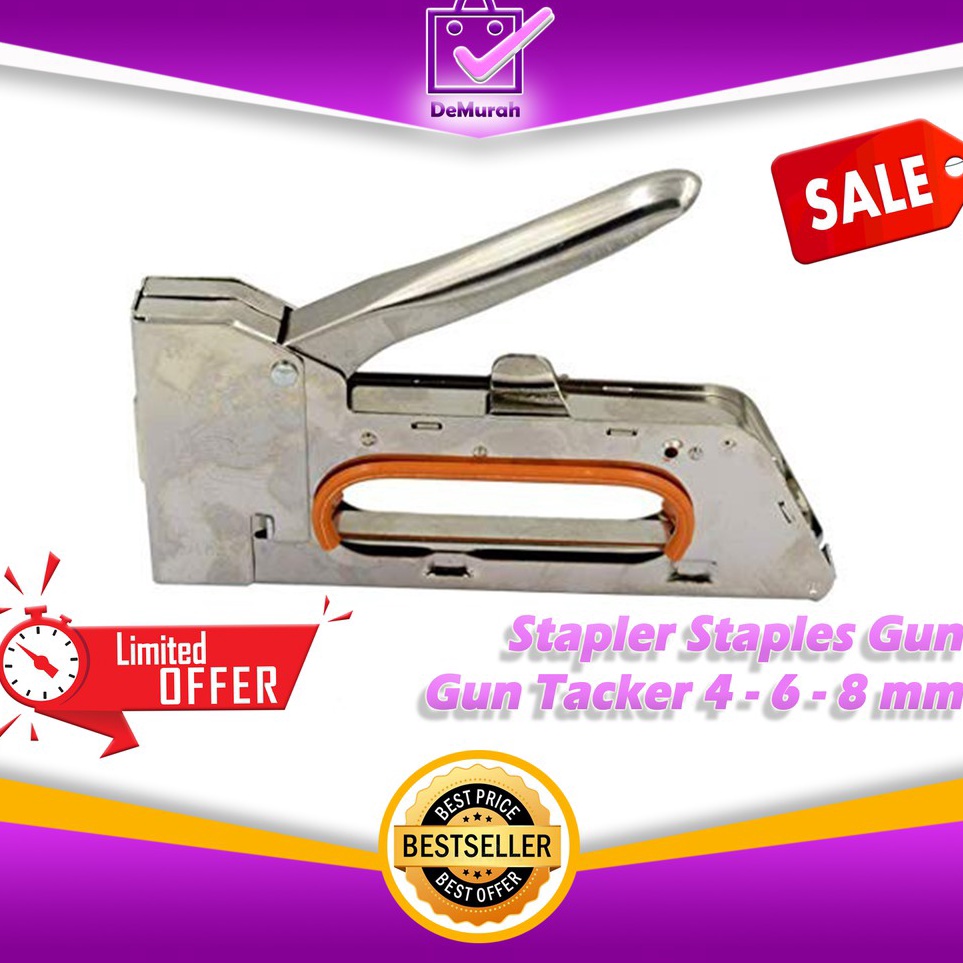 

Stapler Staples Tembak Jok Kulit Motor Tacker 468mm 668