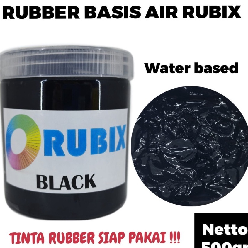 CAT SABLON RUBBER GL PASTA CAT AKRILIK WARNA HITAM 5GR