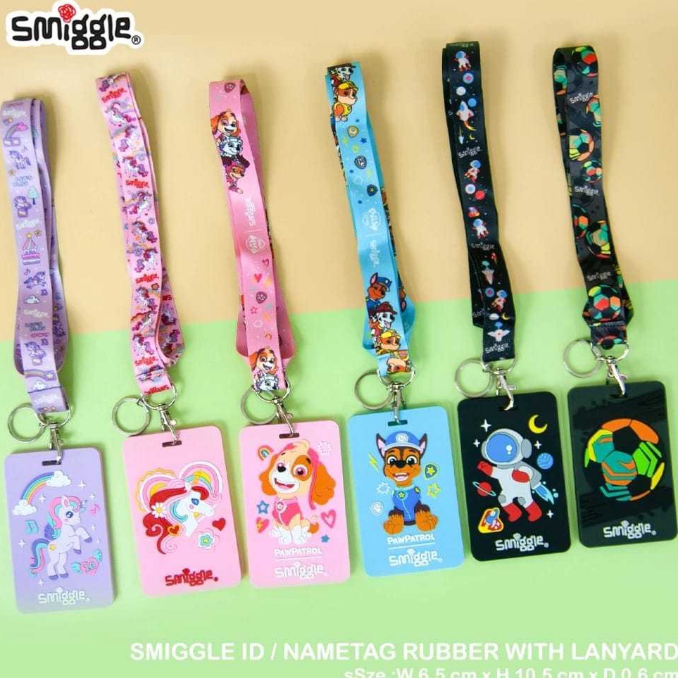 

Super Sale NAMETAG ID CARD SMIGGLE RUBBER DENGAN TALI