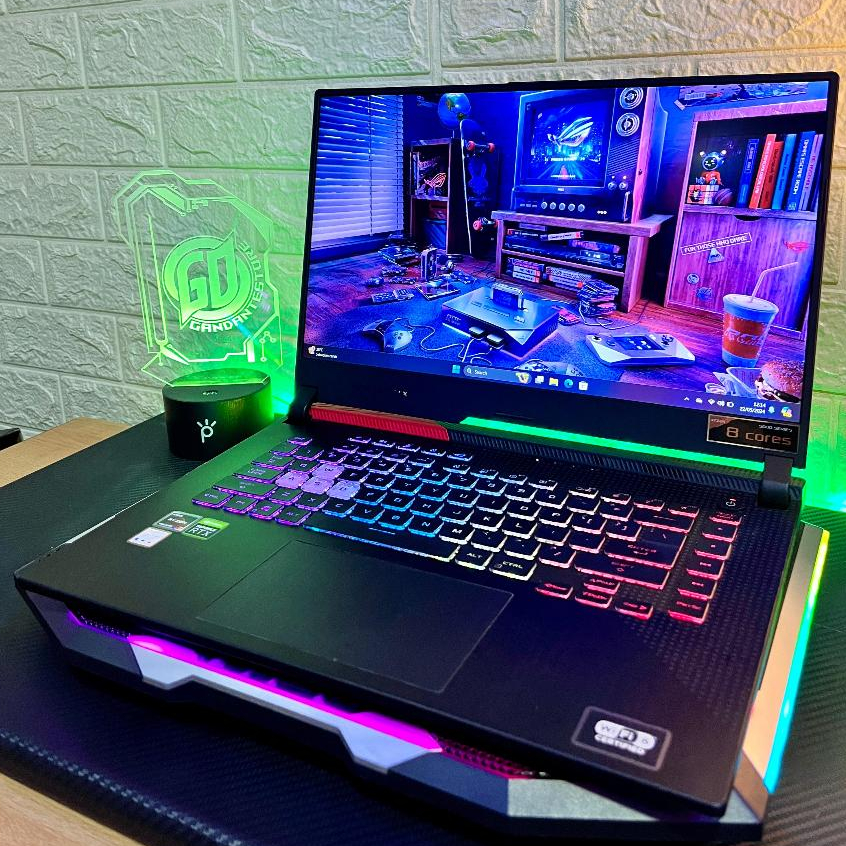 Asus ROG STRIX G15 G513QC RTX 3050 12 GB Dual Graphics Laptop Gaming Desain | not Zephyrus G14 Flow 