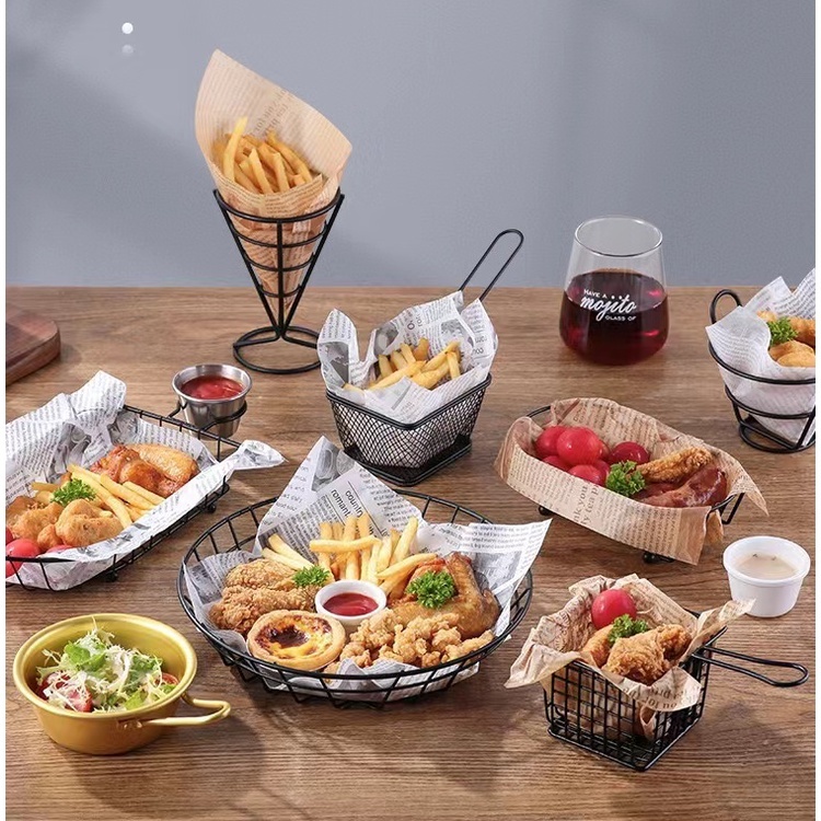 FRENCH FRIES BASKET | KERANJANG SAJI KENTANG GORENG MINI