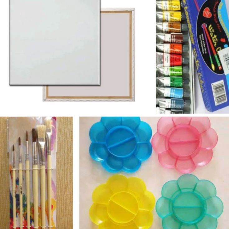 

paket kanvas lukis 3x4 kanvascat airkuaspalet