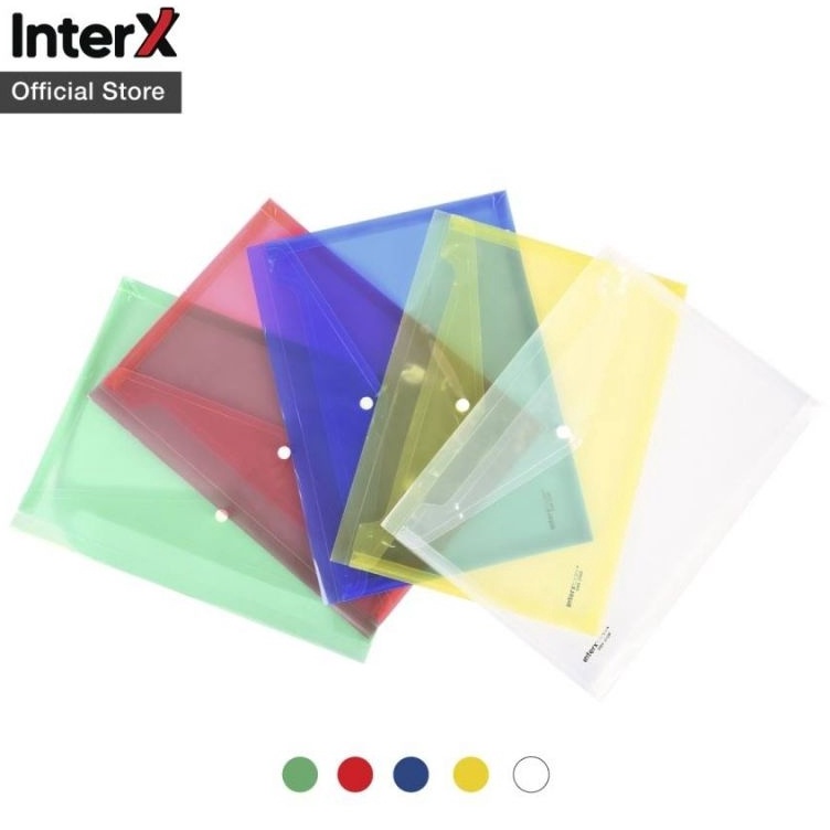 

Big Sale Map Plastik Kancing Folio F4 InterX 1 Pak