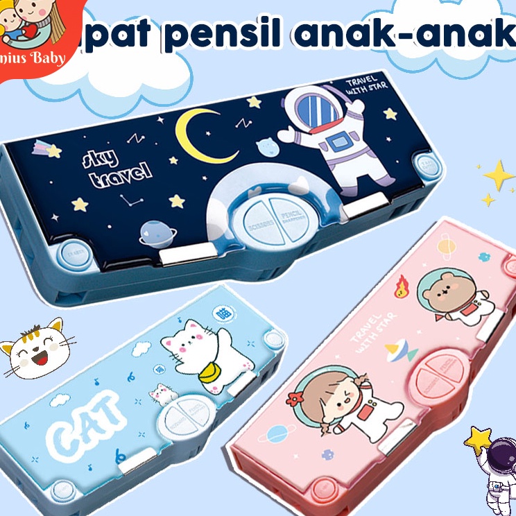 

Premium Kotak alat tulis kartun kotak pensil multifungsi hadiah anakanak untuk anak lakilaki dan perempuan tas pensil kapasitas besar