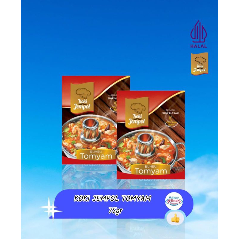 

Koki Jempol Bumbu Kaldu Instan Tomyam 75gr - 5porsi