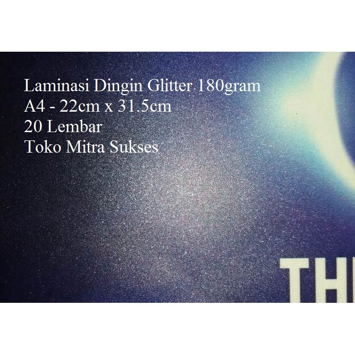 

Promo Laminasi Dingin Glitter A4