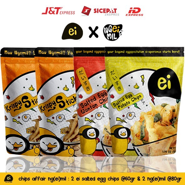 

(PCS) Ei Salted Egg Chips Chicken / Wonton / Potato