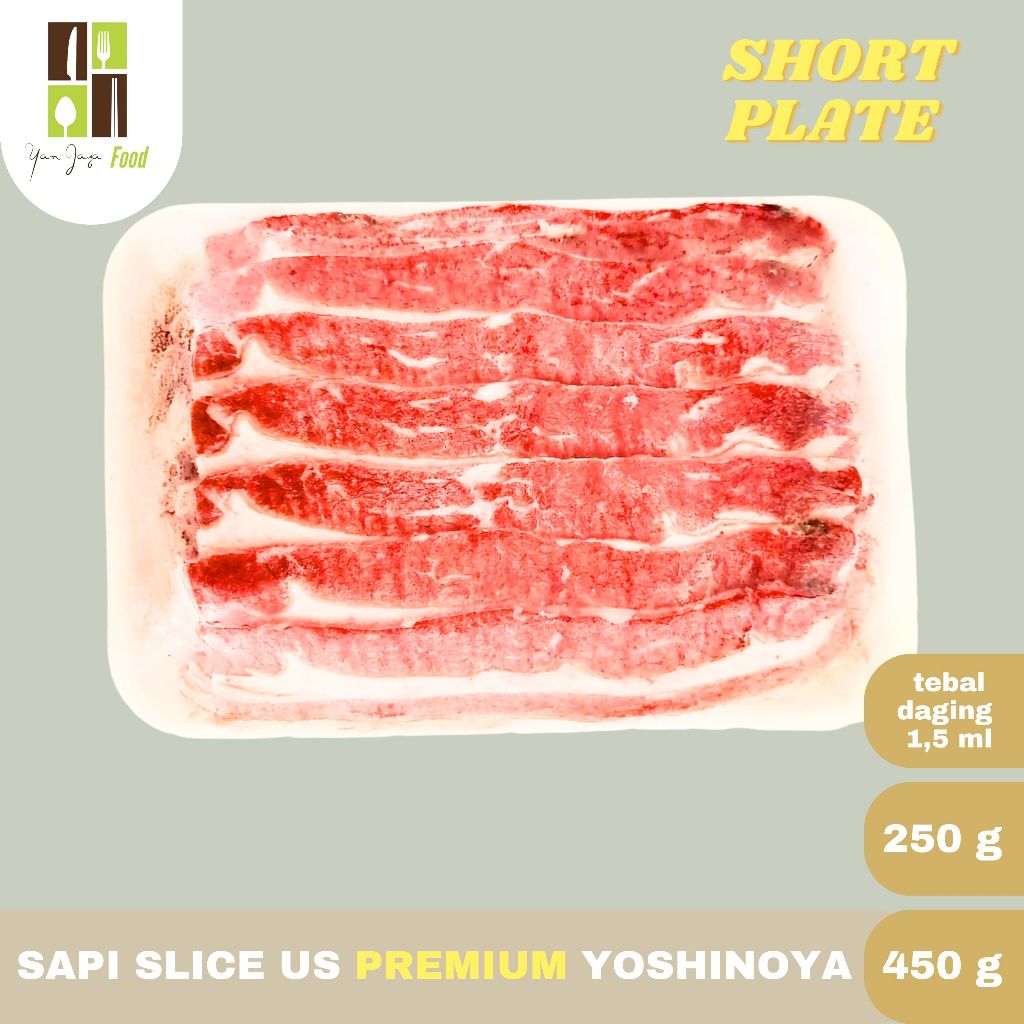 

Sapi Slice US / AUS Premium Yoshinoya 500gr Shortplate