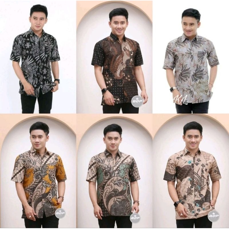 Brand Bandung Batik Pria Lengan Pendek | Batik Kantor Pria