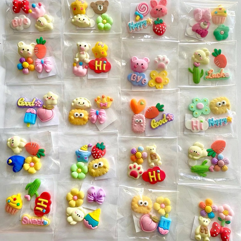 Sticker 3D isi 4 Timbul Botol Free Lem / Stiker