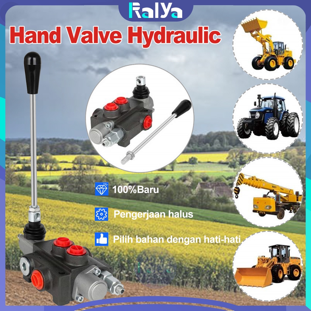 Hand Control Valve Hidrolik P40-02 1/2 Inch - Katup Manual Hidrolik 40L/min Multi-Arah, Regulator Te