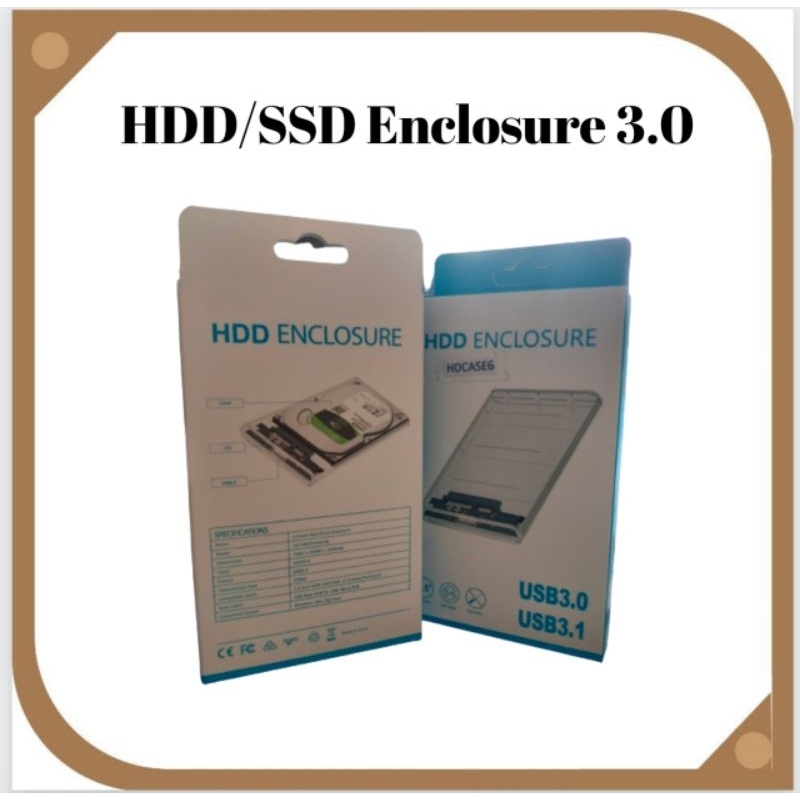 HDD SSD Enclosure 2.5 Usb 3.0 Transparan