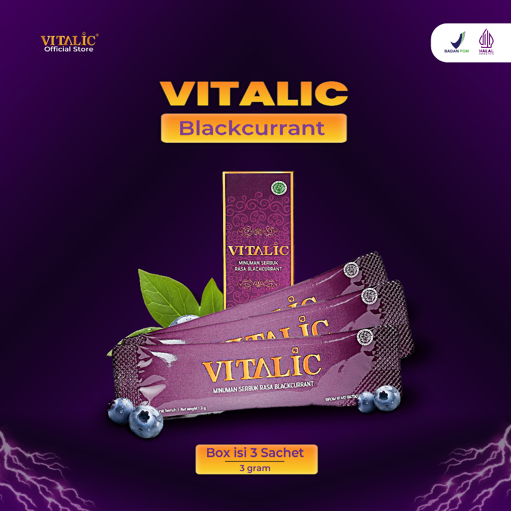 VITALIC | ISI 3 BUNGKUS | HERBAL VITALITAS PRIA / PERPANJANG DURASI STAMINA | HALAL & BPOM