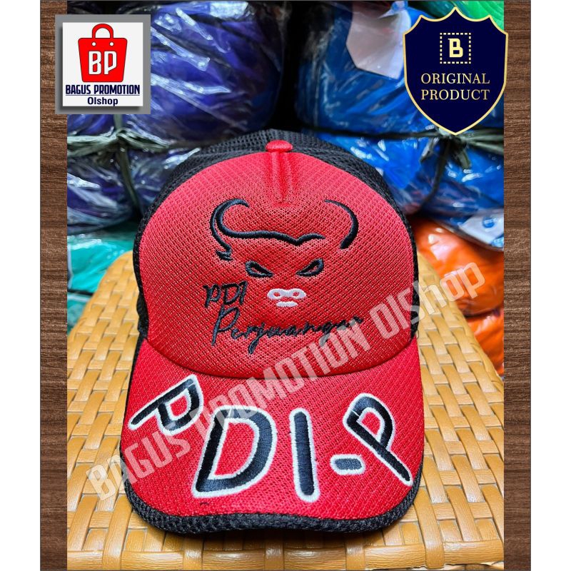 Topi Partai PDI New custom | Topi PDI jarung custom