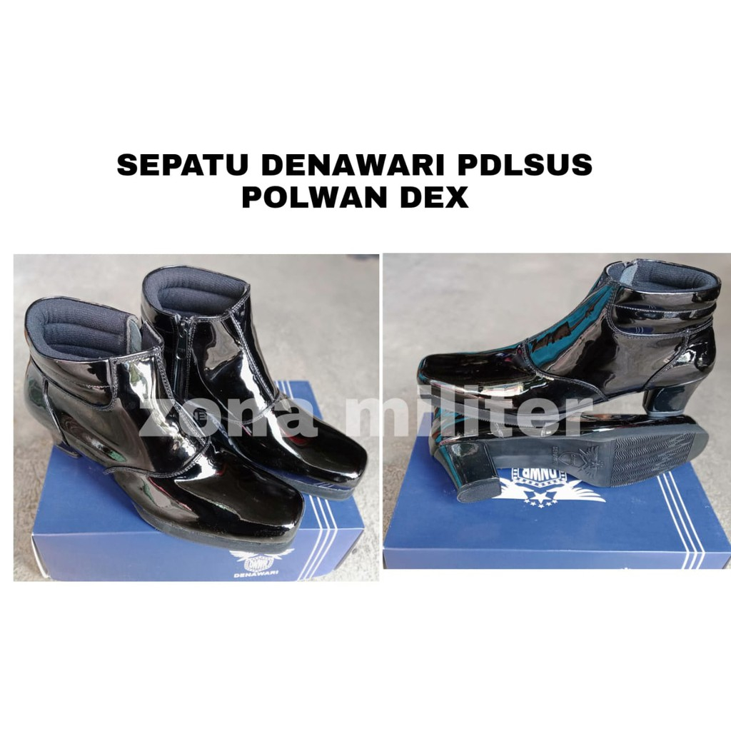 Sepatu PDL SUS Polwan Denawari Sepatu Dinas Sepatu Polwan