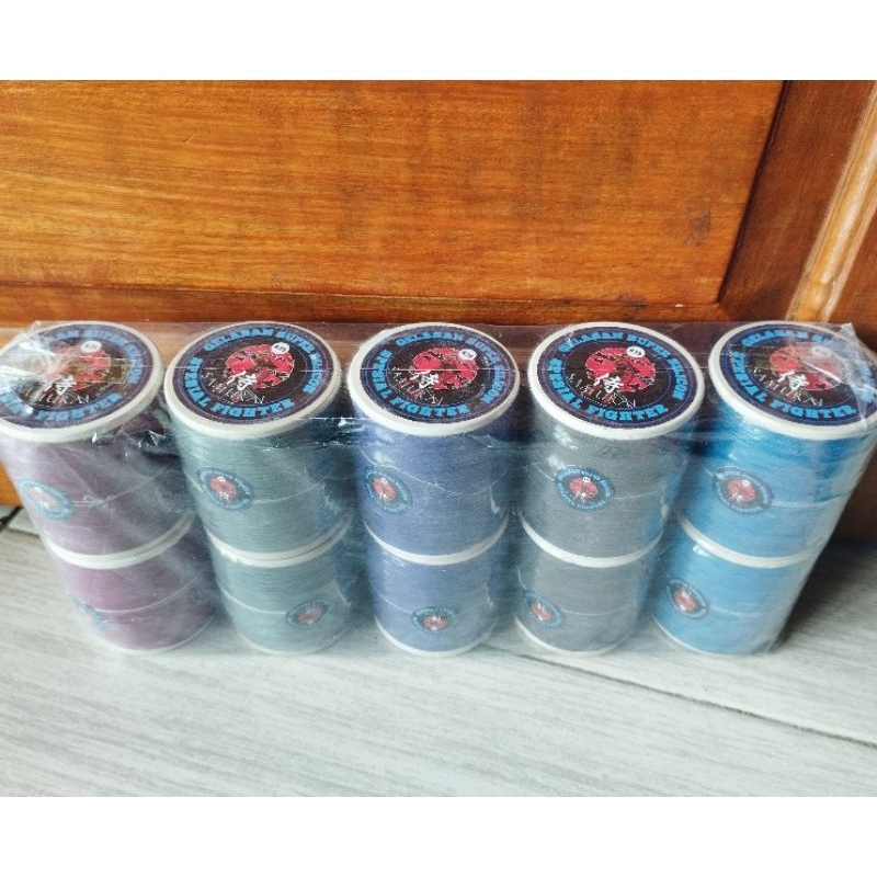 (1pack/isi10pcs) Benang Senar Gelasan Layangan SAMURAI 0.25 1600yard
