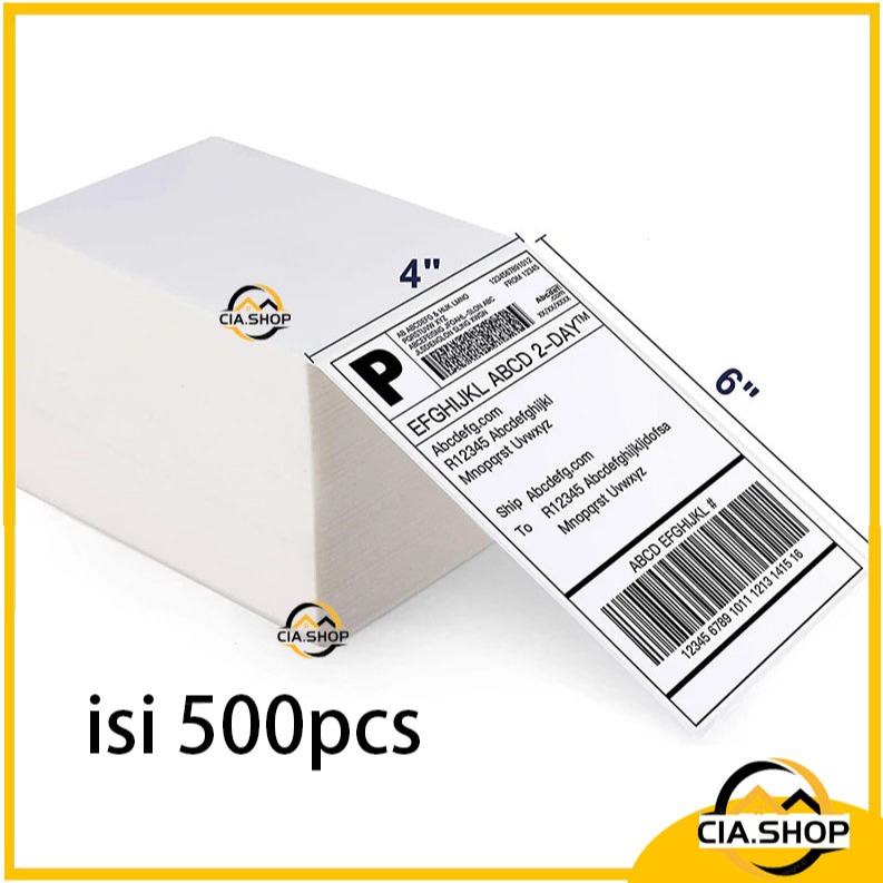 

Label Thermal 100x150 Kertas isi 500 Lembar Sticker Receipt Barcode Xpinter kemasan lipat