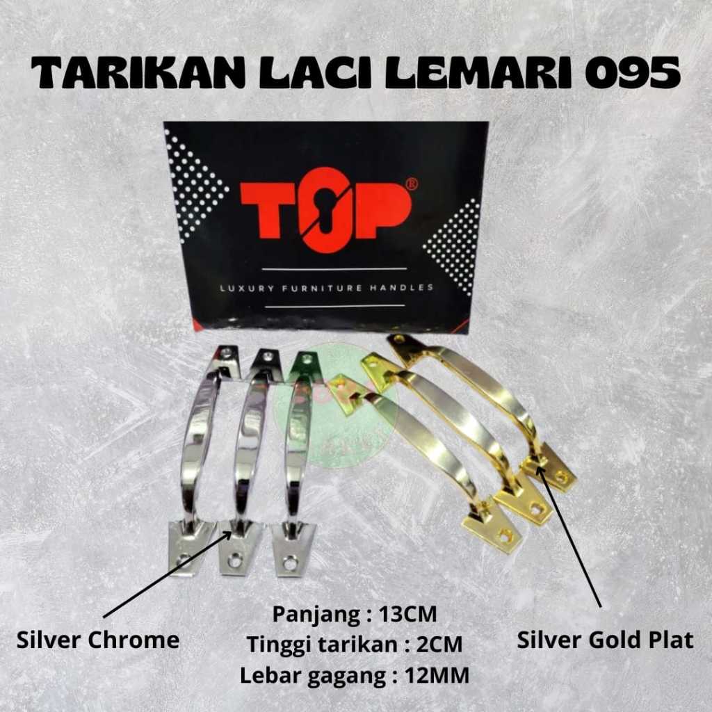 TARIKAN LACI TOP 095 SILVER DAN ANTIK / GAGANG LACI LEMARI JENDELA PER PCS