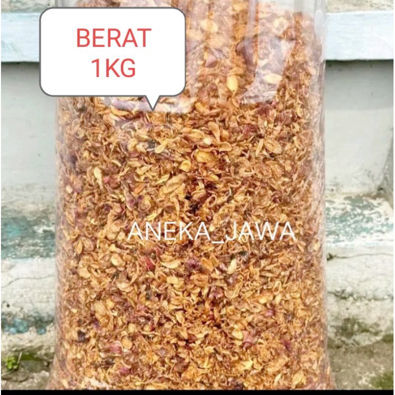 

BAWANG MERAH GORENG ORGANIK 1 kg Grade B, Refil.