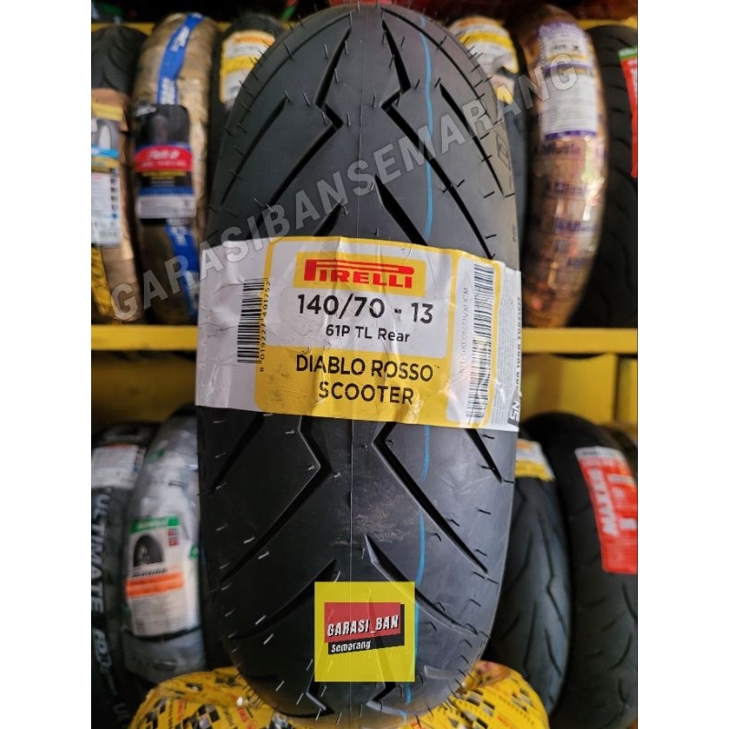 BAN PIRELLI DIABLO ROSSO SCOOTER 140/70-13 UPSIZE NMAX, ADV, PCX160