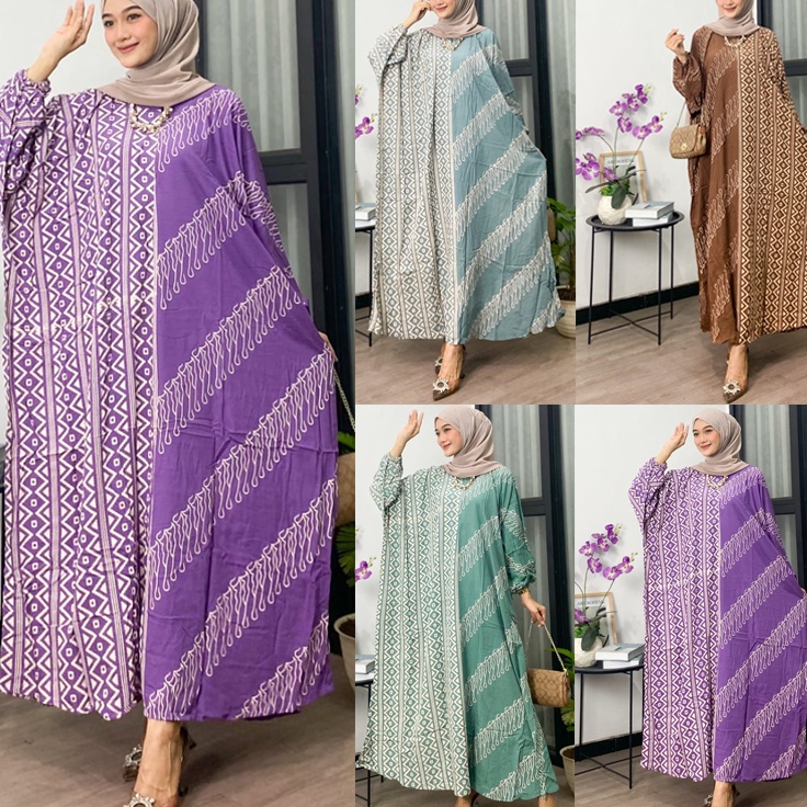 Kaftan Mariska Bilion Kaftan Super Jumbo Daster Lowo Rayon By Afareen Mode