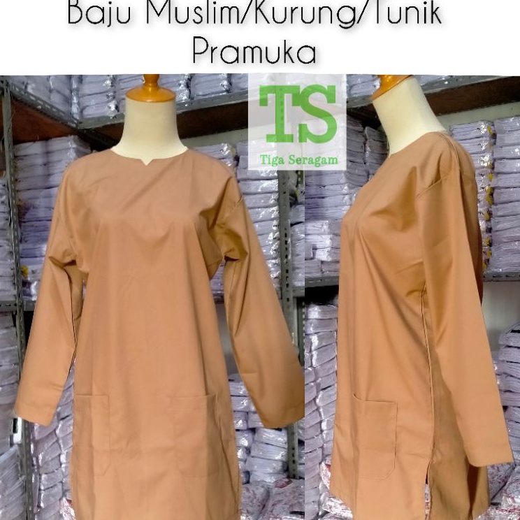 Sale Baju Kurung Tunik Muslim Pramuka Seragam Sekolah Ponpes