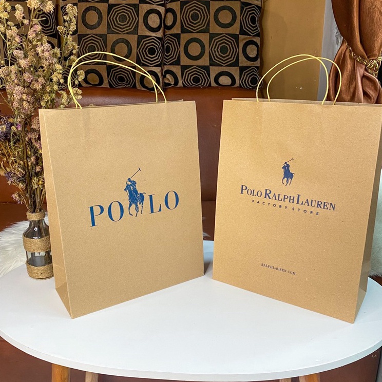 

Paper Bag Polo Ralph Lauren Medium 25x1x32 cm Bungkus Kado Kaos Brand Mall