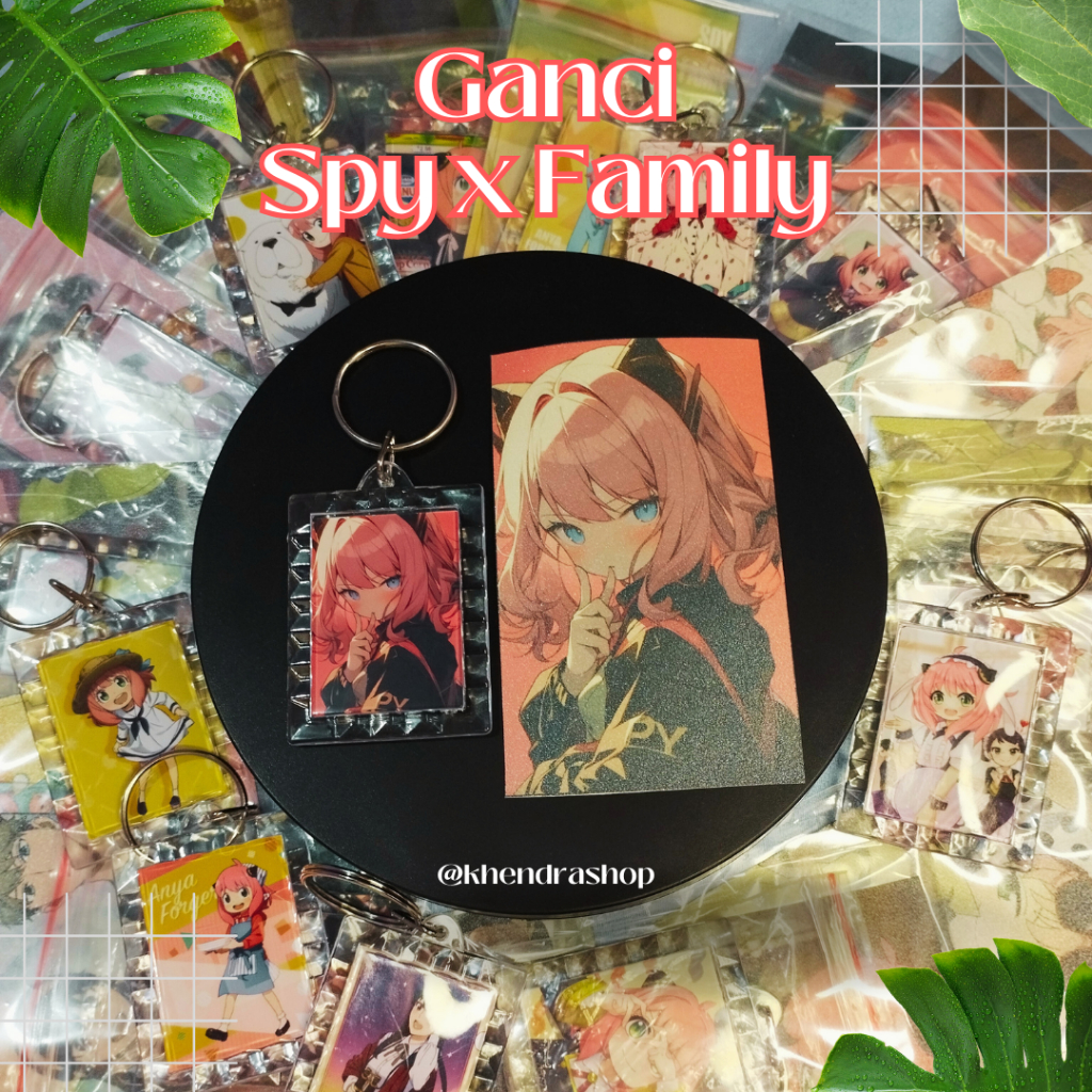 GANTUNGAN KUNCI ANIME (spy x family) + PHOTOCARD
