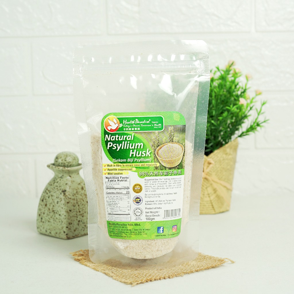 

Health Paradise Natural Psyllium Husk 100g