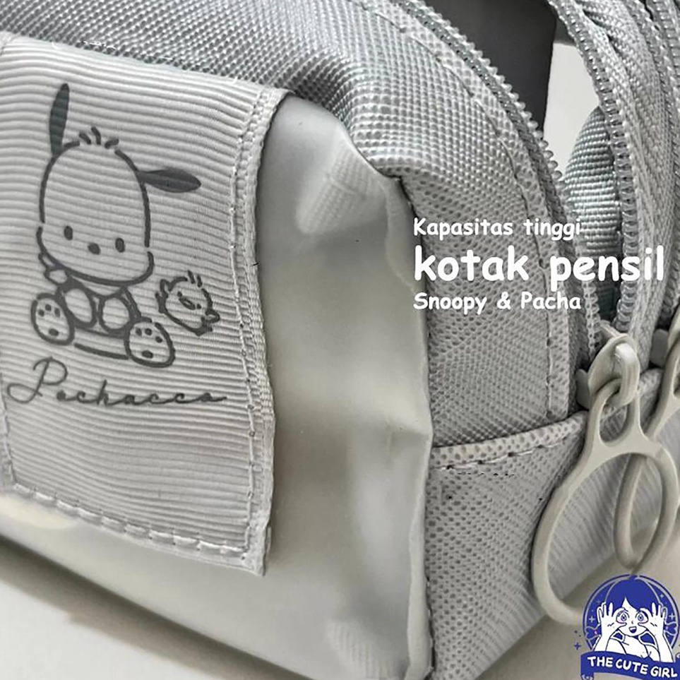 

Snoopy Pacha Cute Large Capacity Pencil Casepensil pouchmake up tasKotak Pensil Stazionario