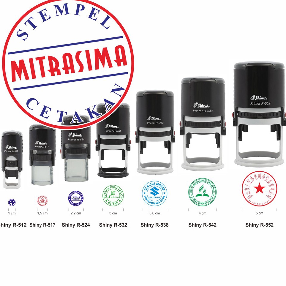 

Eksklusif Stempel shiny bentuk bulat