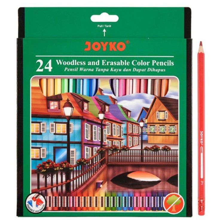 

Pensil Warna Joyko Bisa Dihapus 24 Warna