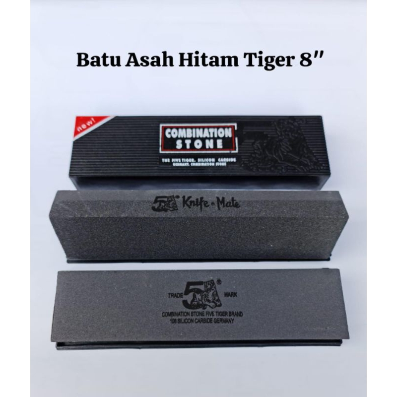 Batu Asah/Pengasah Pisau/Batu Asah Hitam Tiger