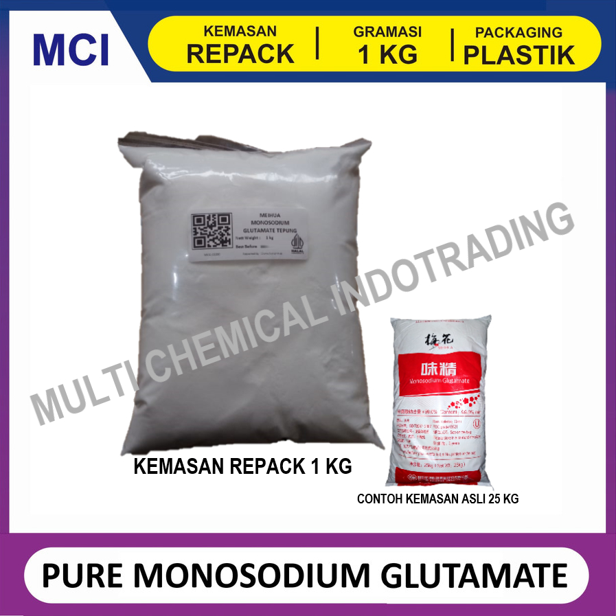 

PURE MONOSODIUM GLUTAMATE / MSG / PECIN / MICIN/ VETSIN TEPUNG|| 1 kg