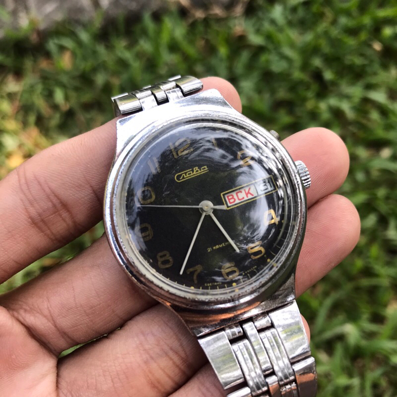 jam tangan vintage Craba Manual Winding Russia jadul kuno antik unik classic