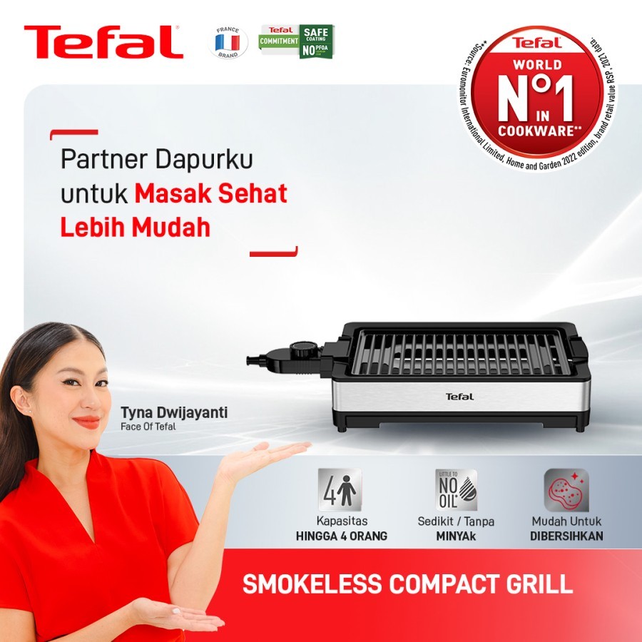 Tefal Smokeless Grill / Griller / Panggangan / Alat BBQ Tanpa Asap